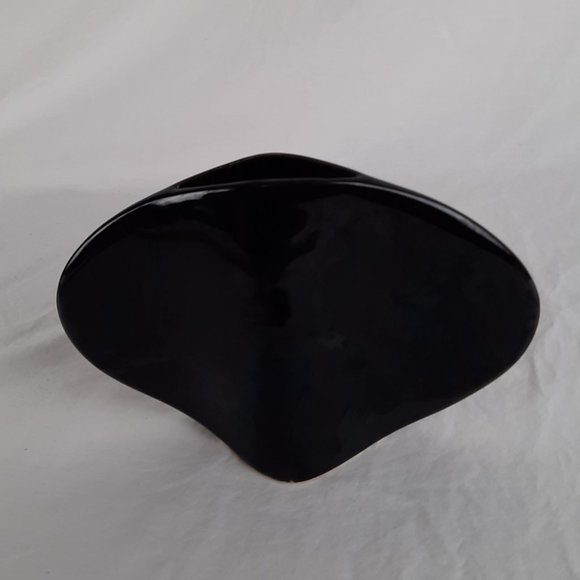 SOLD Set of Two Vintage Mikasa Vases Art Deco Naomi Cahana - Black and White - Picture 3 of 14